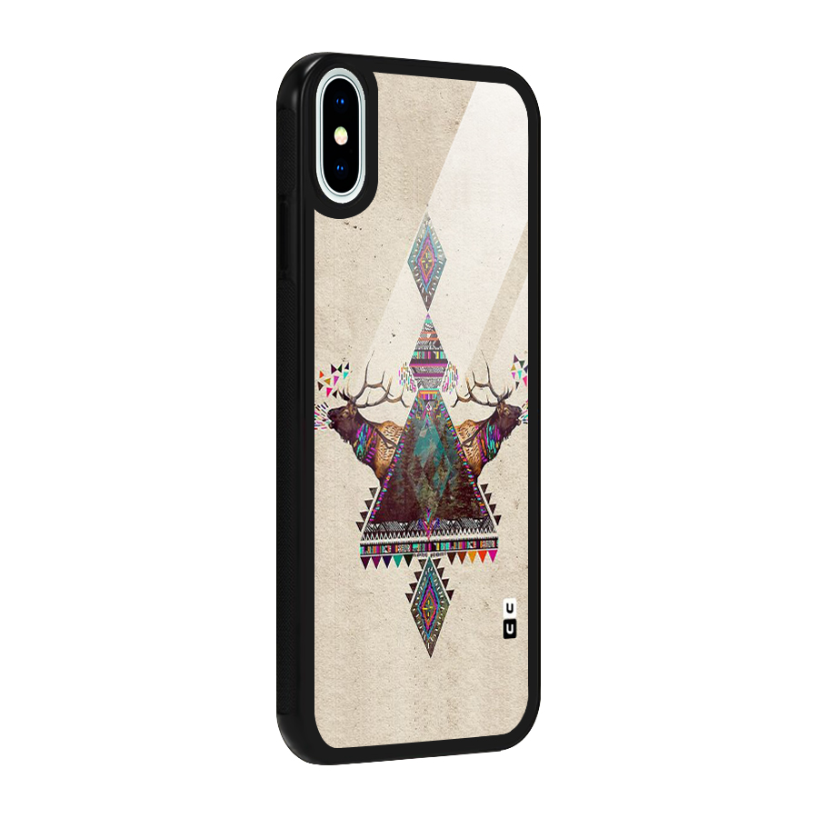 Aesthetic Bull Glass Back Case for iPhone XS