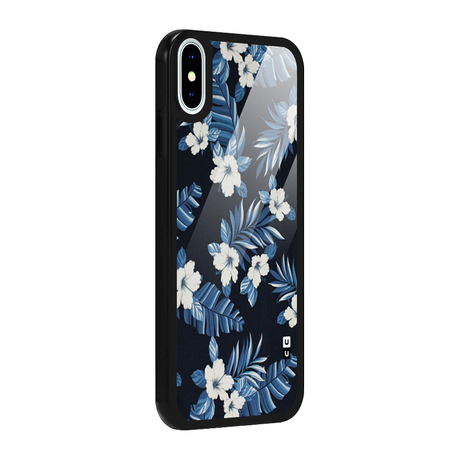Aesthicity Floral Glass Back Case for iPhone XS