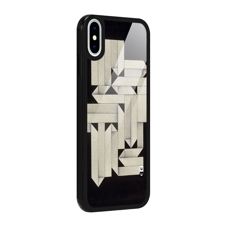 Ancient Rugged Glass Back Case for iPhone XS