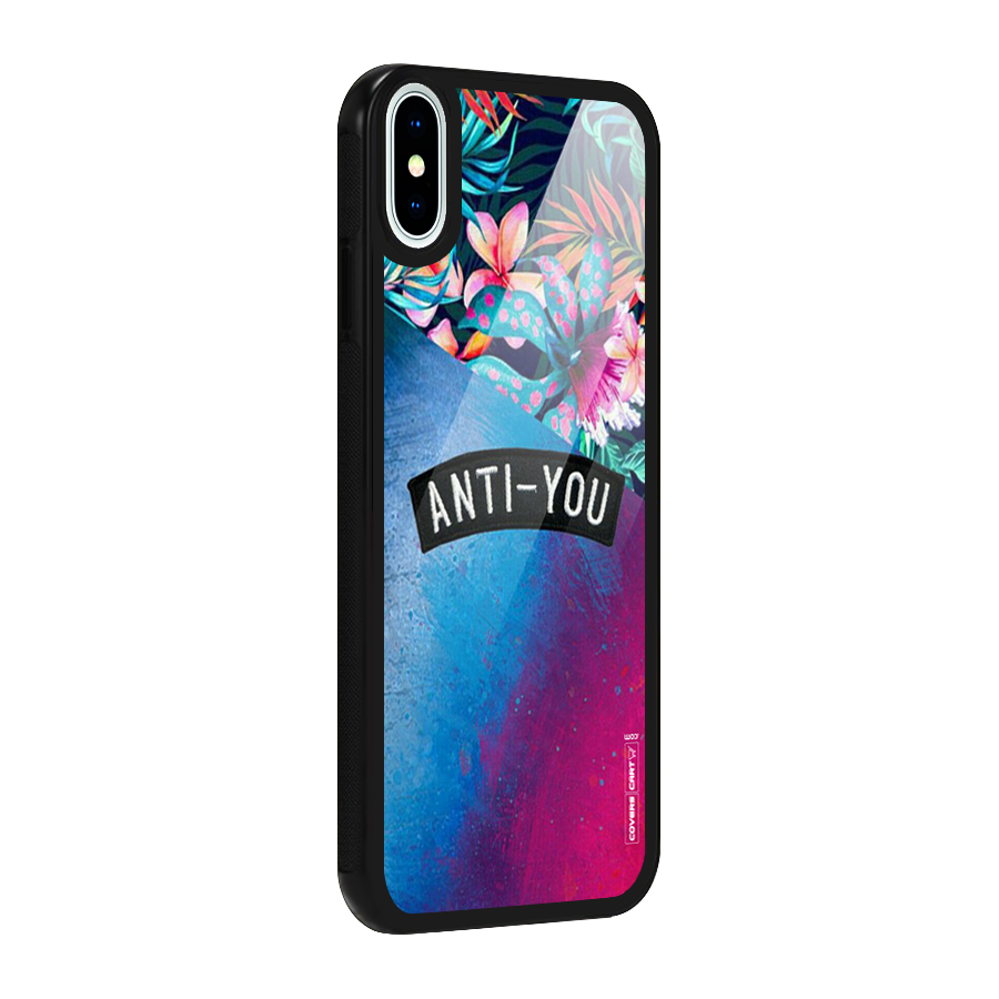 Anti You Glass Back Case for iPhone XS