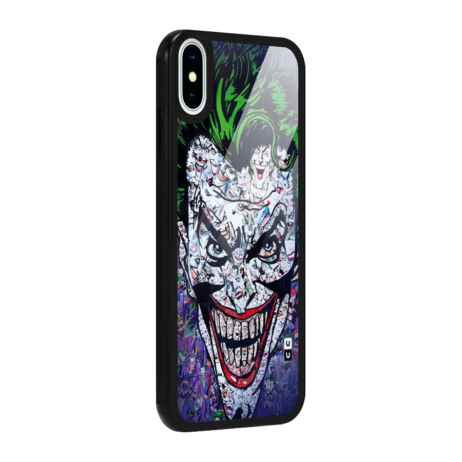 Art Face Glass Back Case for iPhone XS