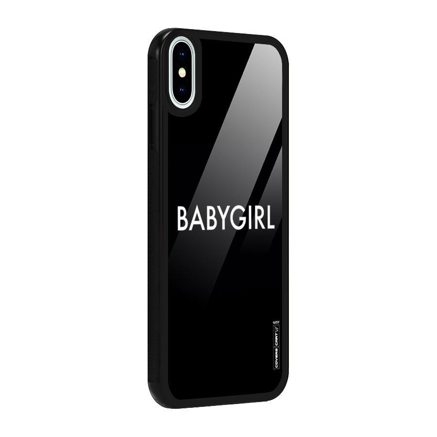 Baby Girl Glass Back Case for iPhone XS