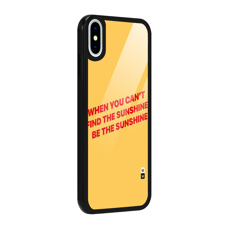 Be The Sunshine Glass Back Case for iPhone XS