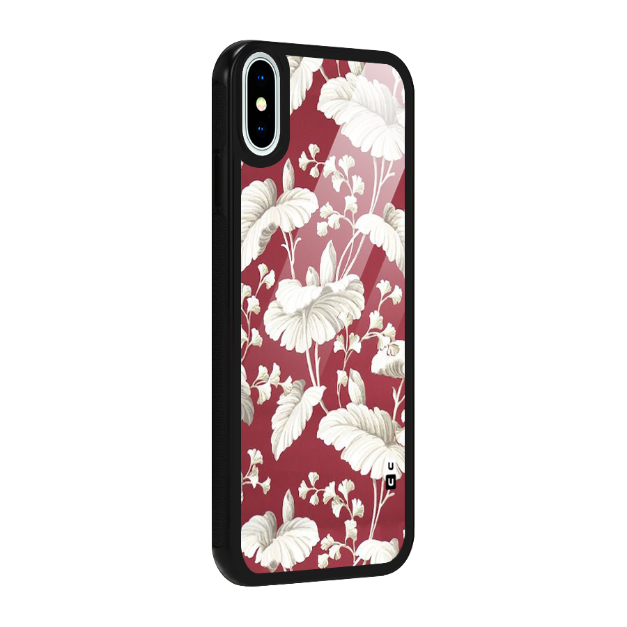 Beautiful Petals Glass Back Case for iPhone XS