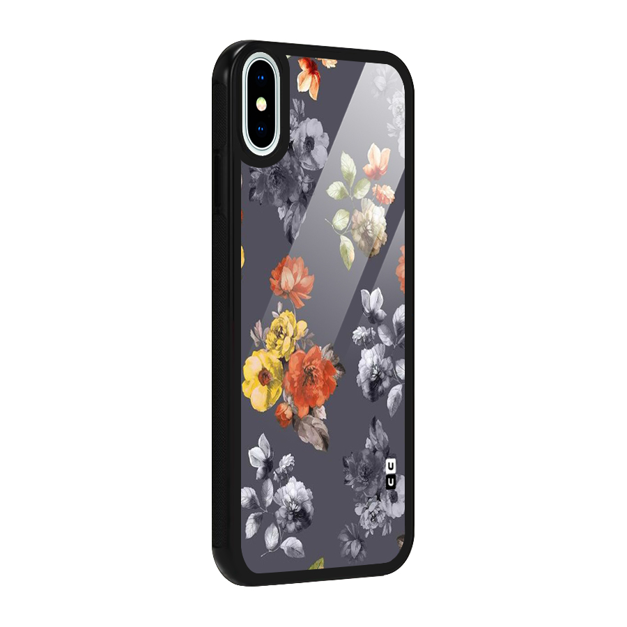 Beauty Art Bloom Glass Back Case for iPhone XS