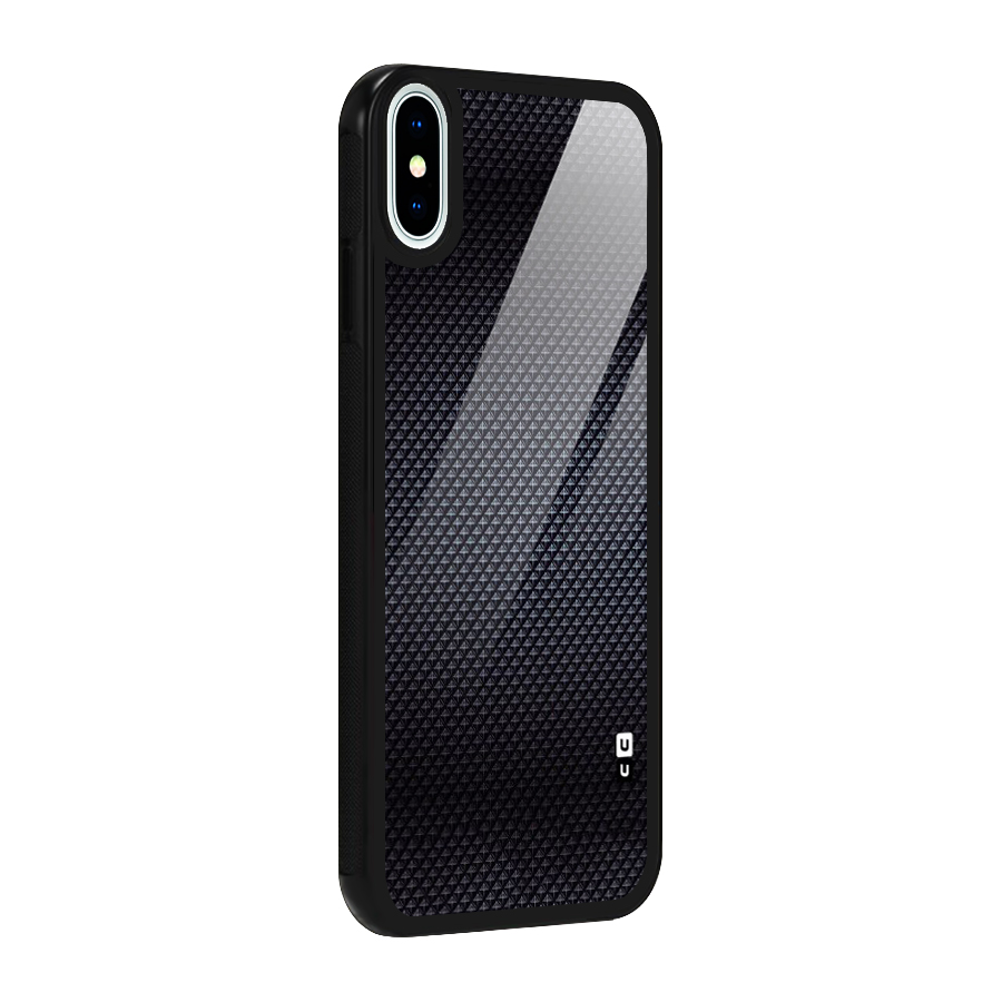Black Diamond Glass Back Case for iPhone XS