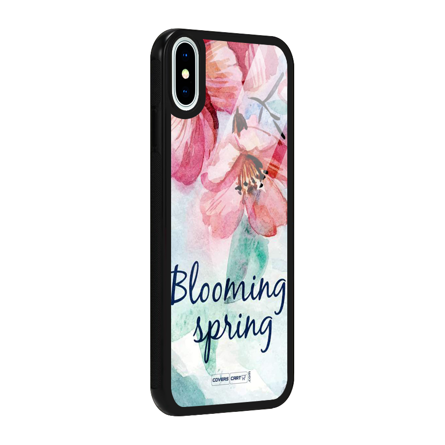 Blooming Spring Glass Back Case for iPhone XS