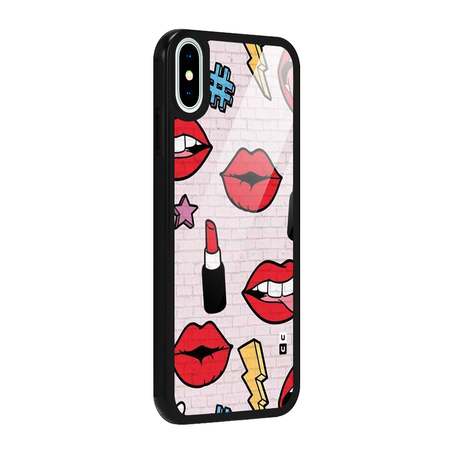 Bold Red Glass Back Case for iPhone XS