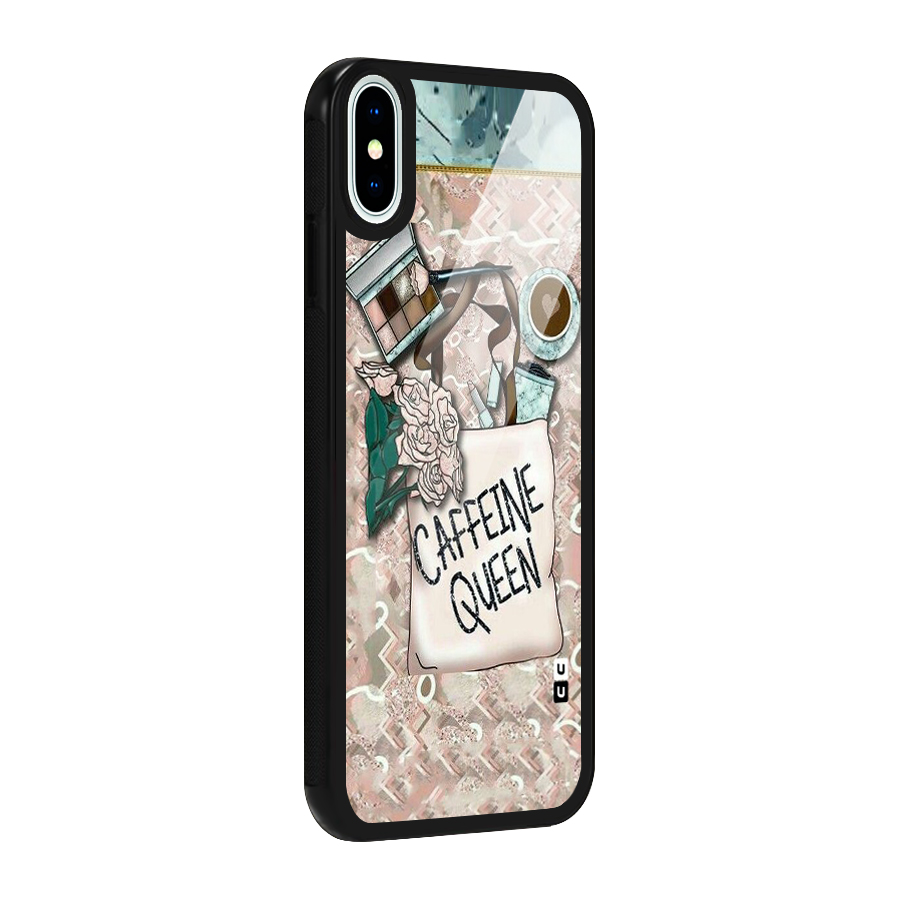 Caffeine Queen Glass Back Case for iPhone XS