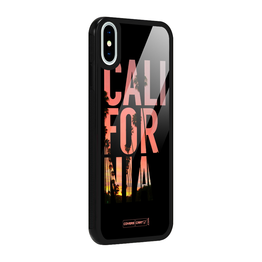 California Glass Back Case for iPhone XS