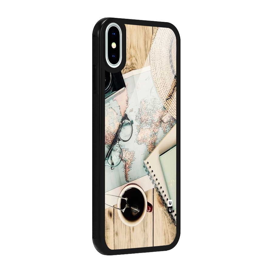 Camera Notebook Glass Back Case for iPhone XS