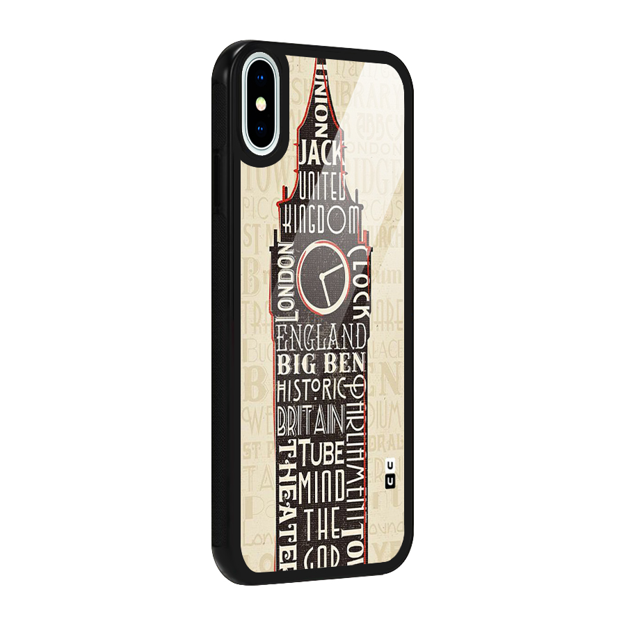 Cap City Design Glass Back Case for iPhone XS