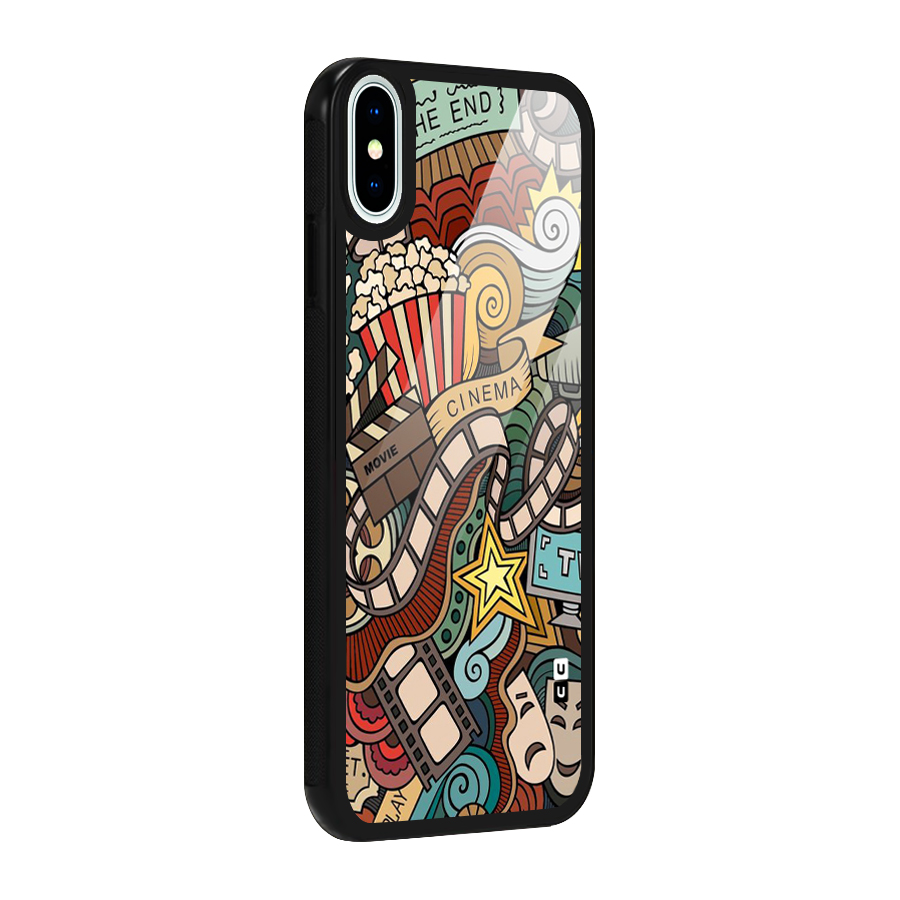 Cinematic Design Glass Back Case for iPhone XS