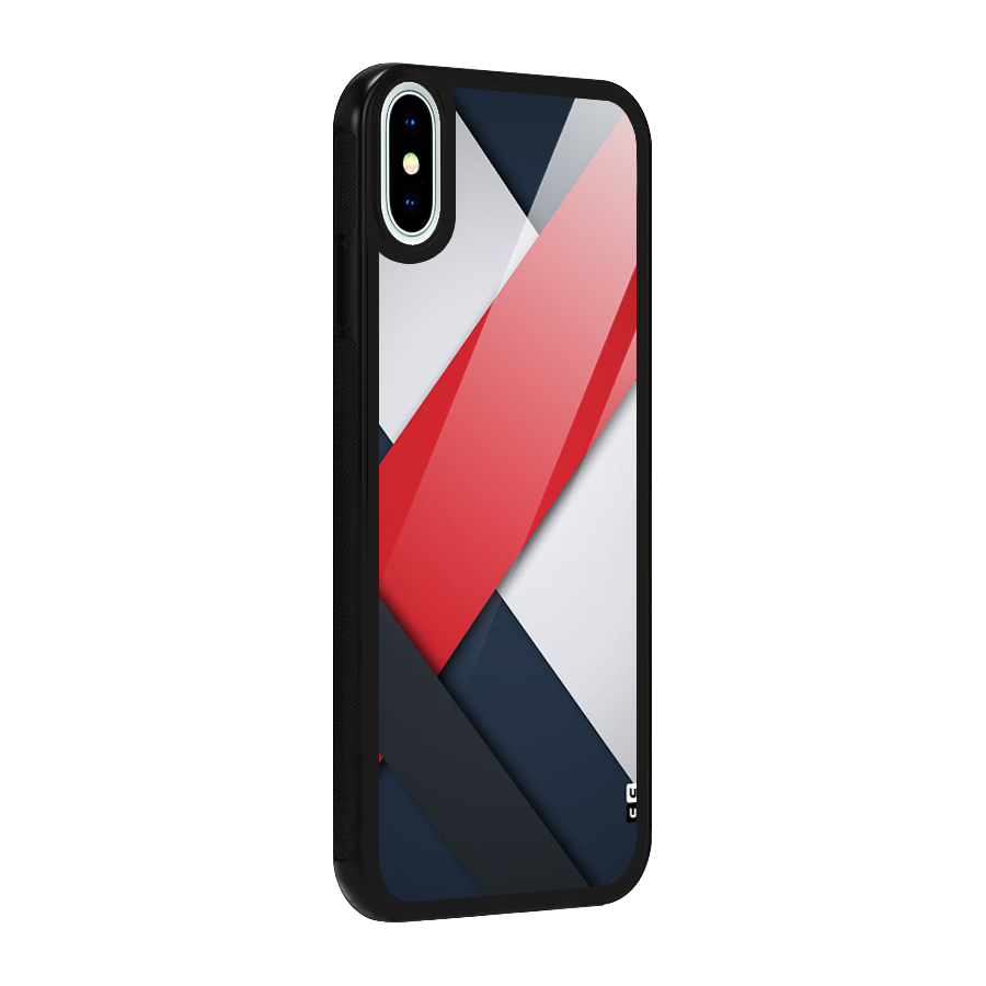 Classic Bold Glass Back Case for iPhone XS