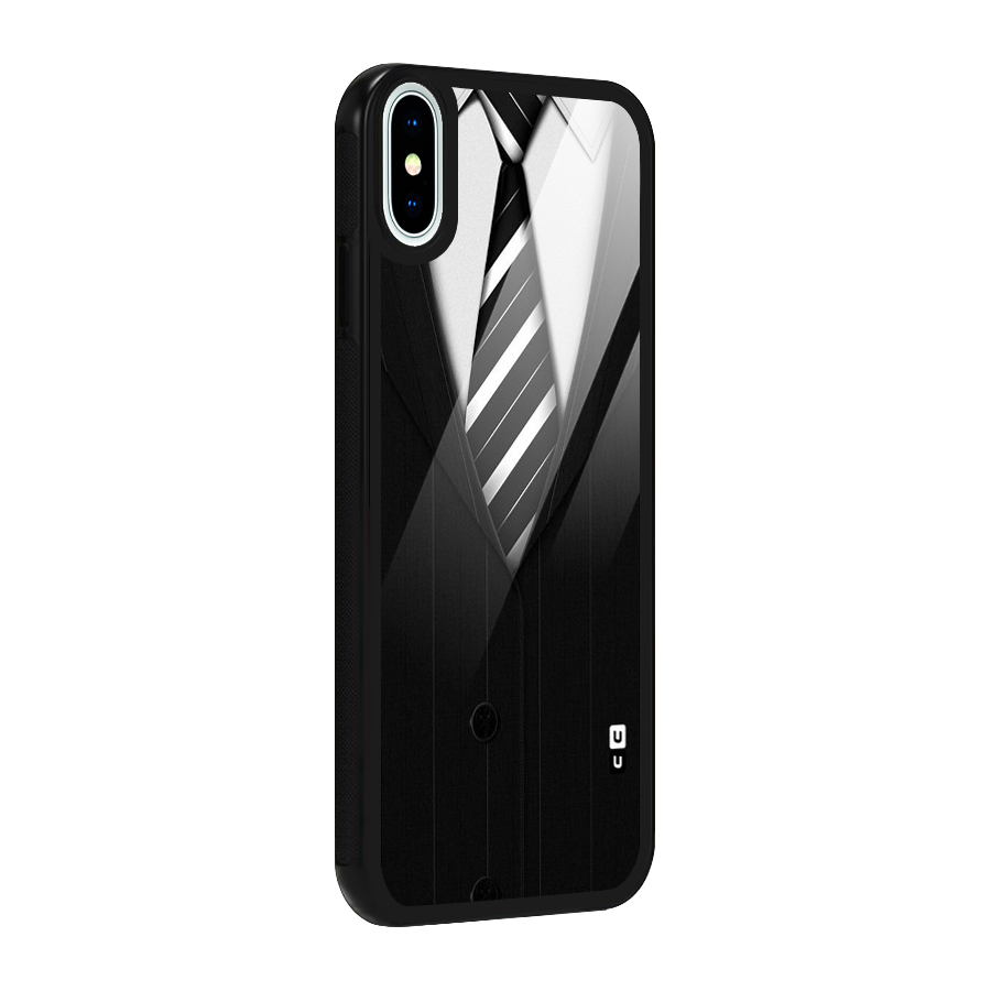 Classic Ready Suit Glass Back Case for iPhone XS