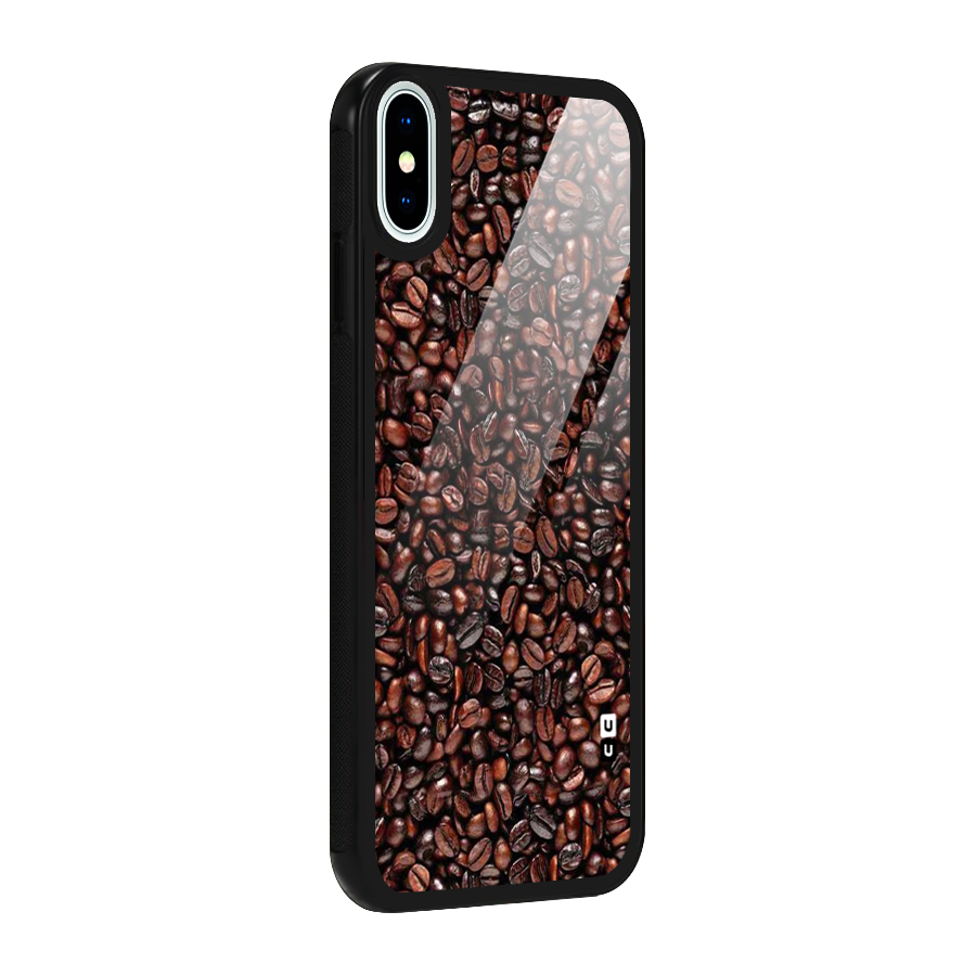 Cocoa Beans Glass Back Case for iPhone XS