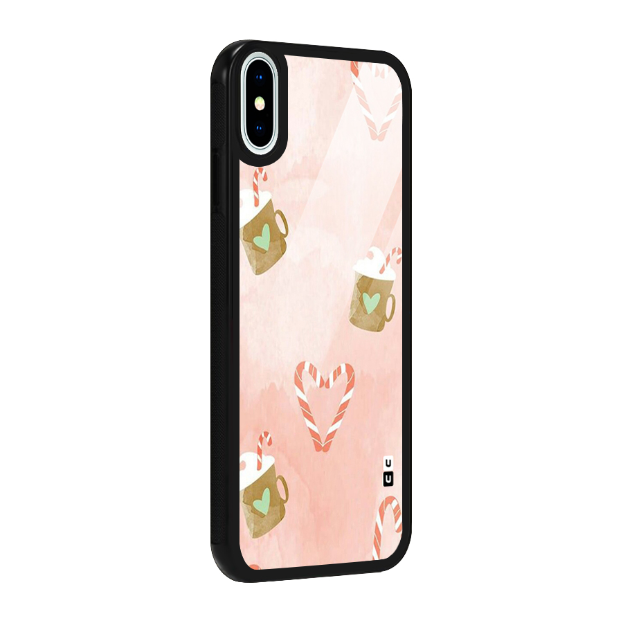 Coffee And Candies Glass Back Case for iPhone XS