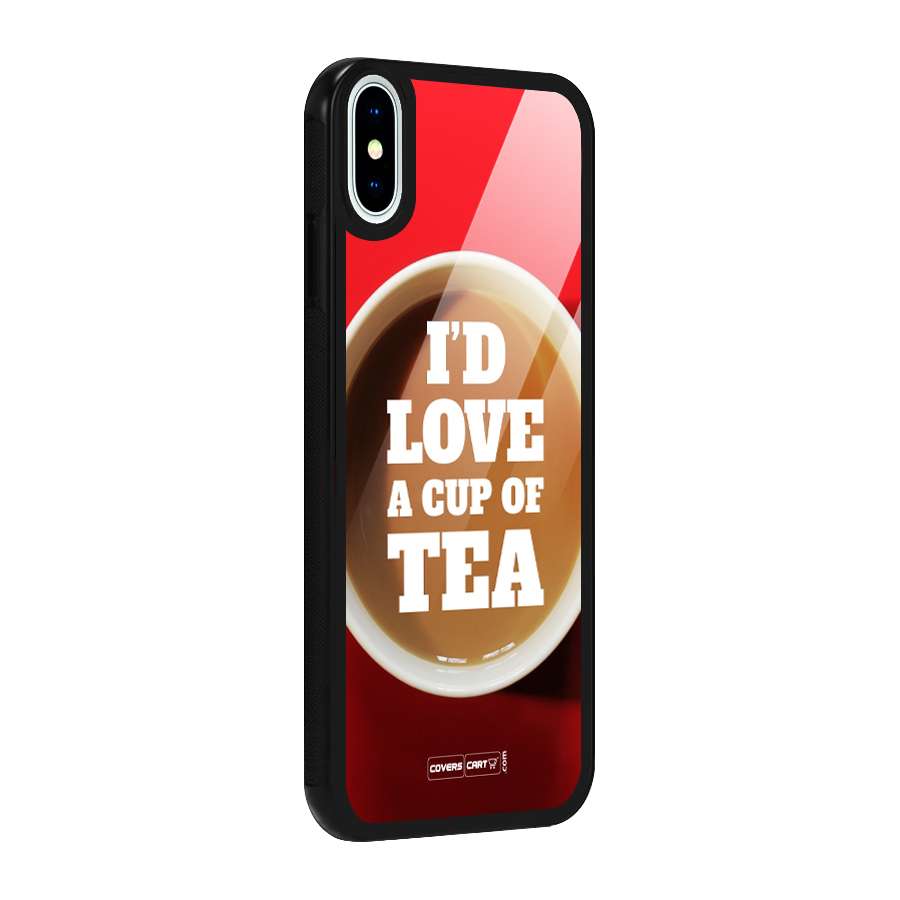 Cup of Tea Glass Back Case for iPhone XS
