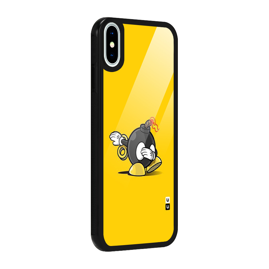Dab Bomb Glass Back Case for iPhone XS