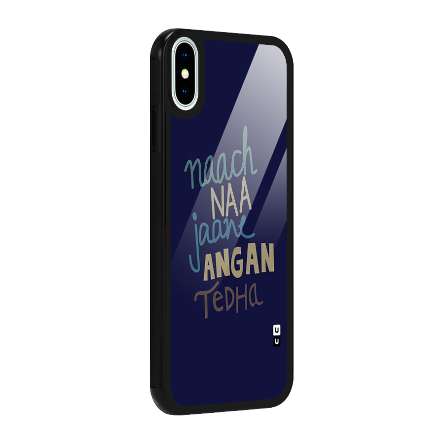 Dance Words Glass Back Case for iPhone XS