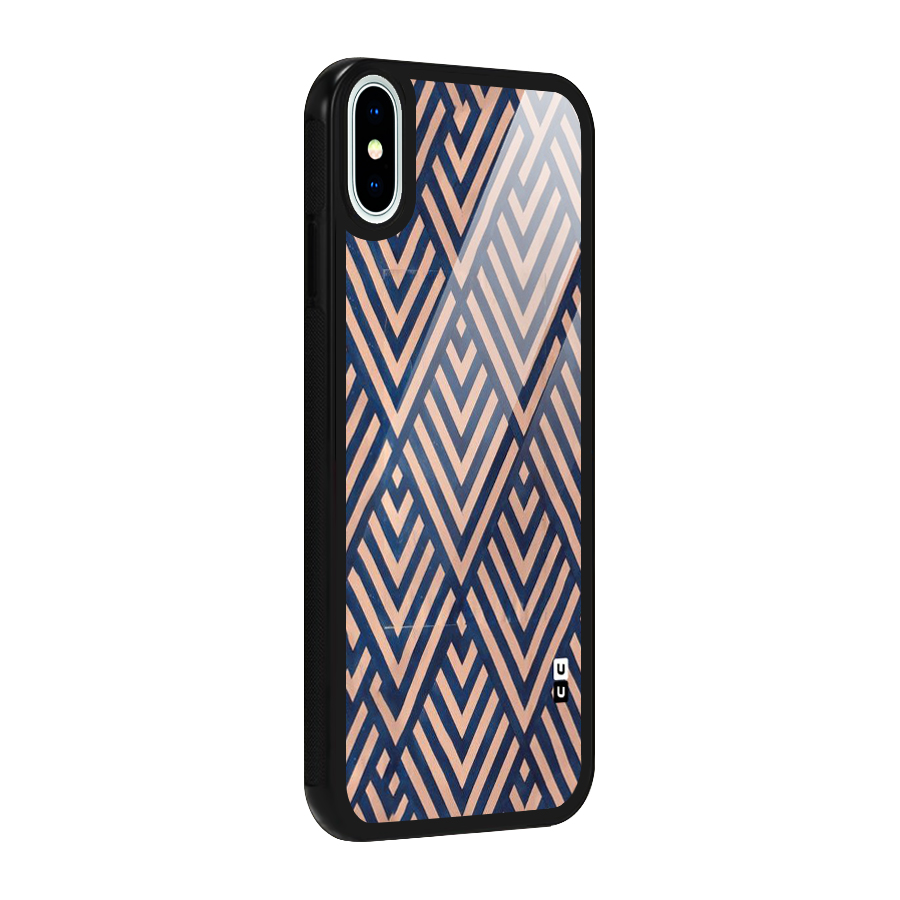 Diamond Blues Glass Back Case for iPhone XS