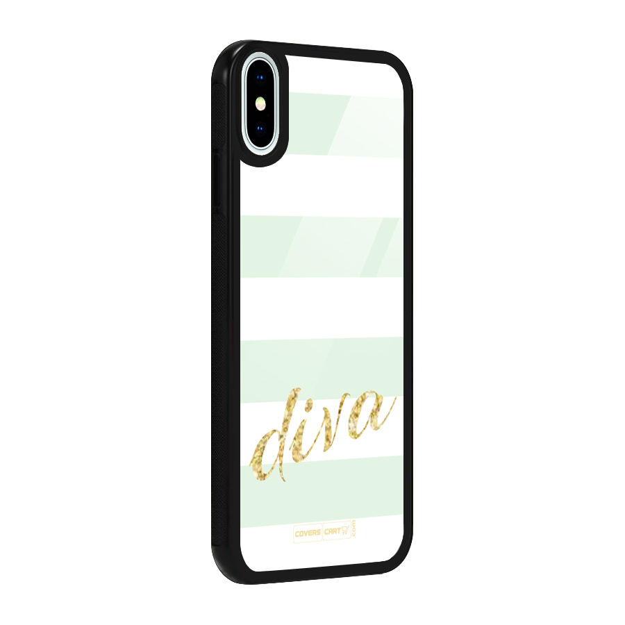 Diva Glass Back Case for iPhone XS