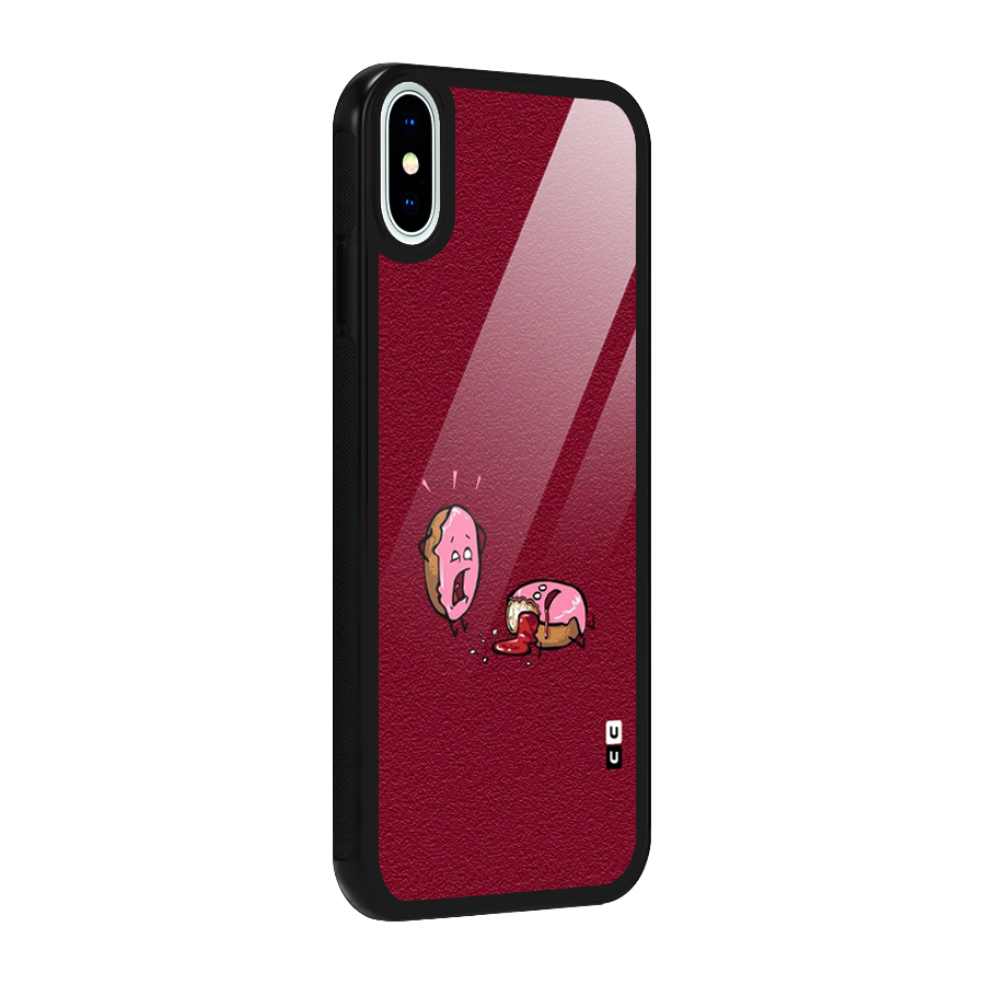 Donut Murder Glass Back Case for iPhone XS