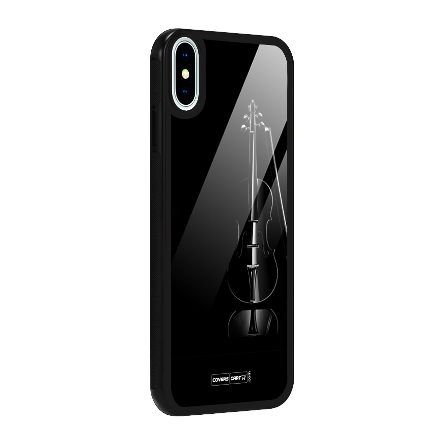 Elegant Violin Glass Back Case for iPhone XS