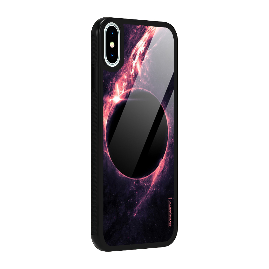 Exotic Design Glass Back Case for iPhone XS
