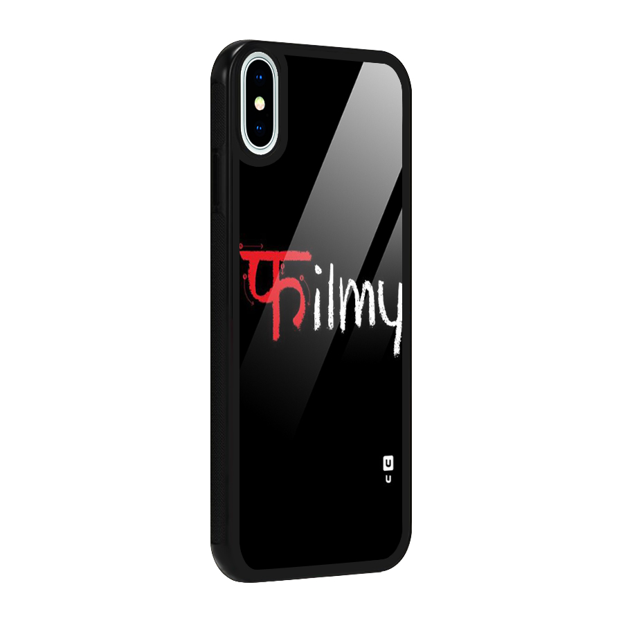 Filmy Glass Back Case for iPhone XS