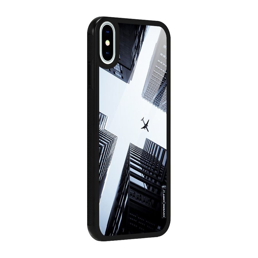 Fly Perspective Glass Back Case for iPhone XS