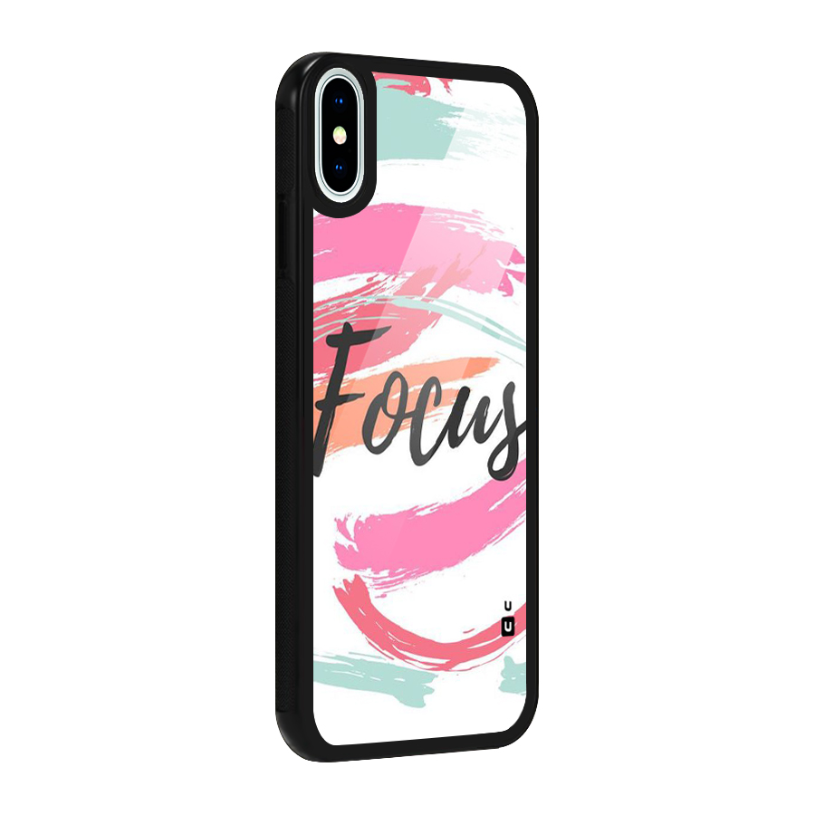 Focus Colours Glass Back Case for iPhone XS