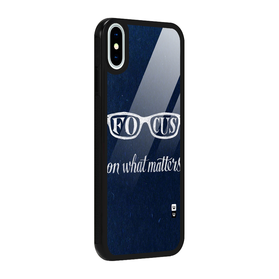 Focus Matters Glass Back Case for iPhone XS