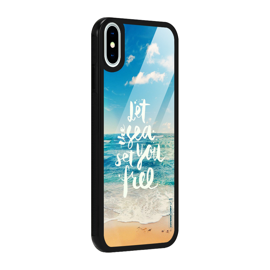 Free Sea Glass Back Case for iPhone XS