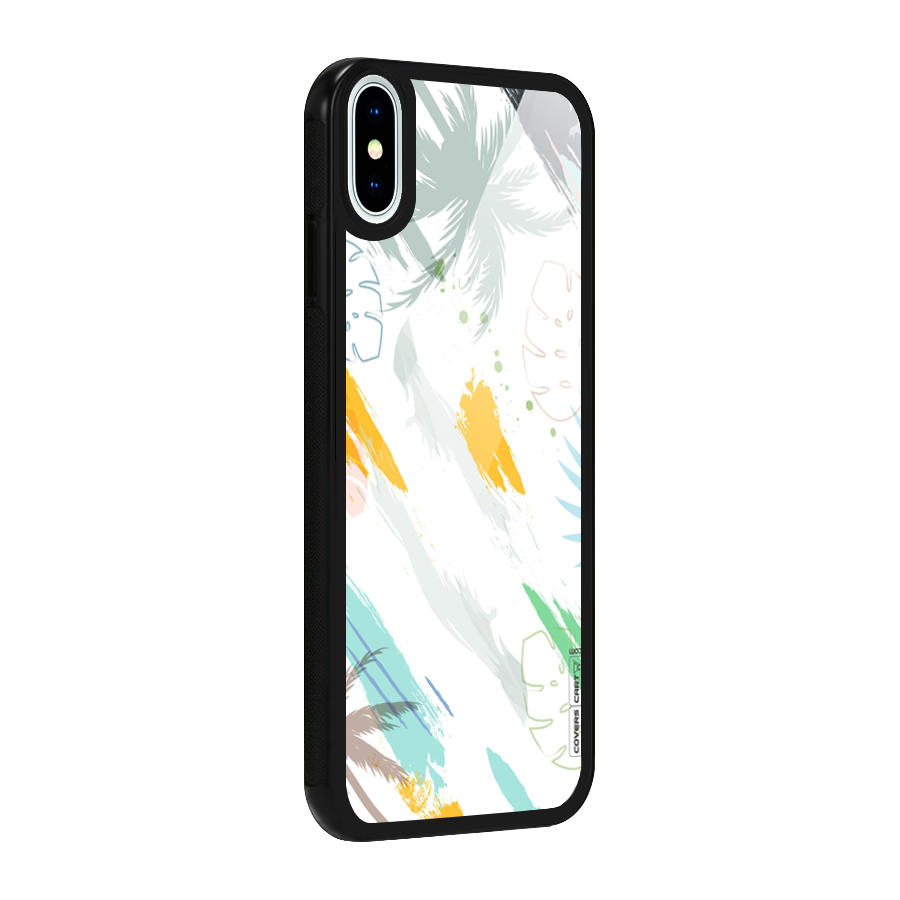 Fresh Colors Splash Glass Back Case for iPhone XS