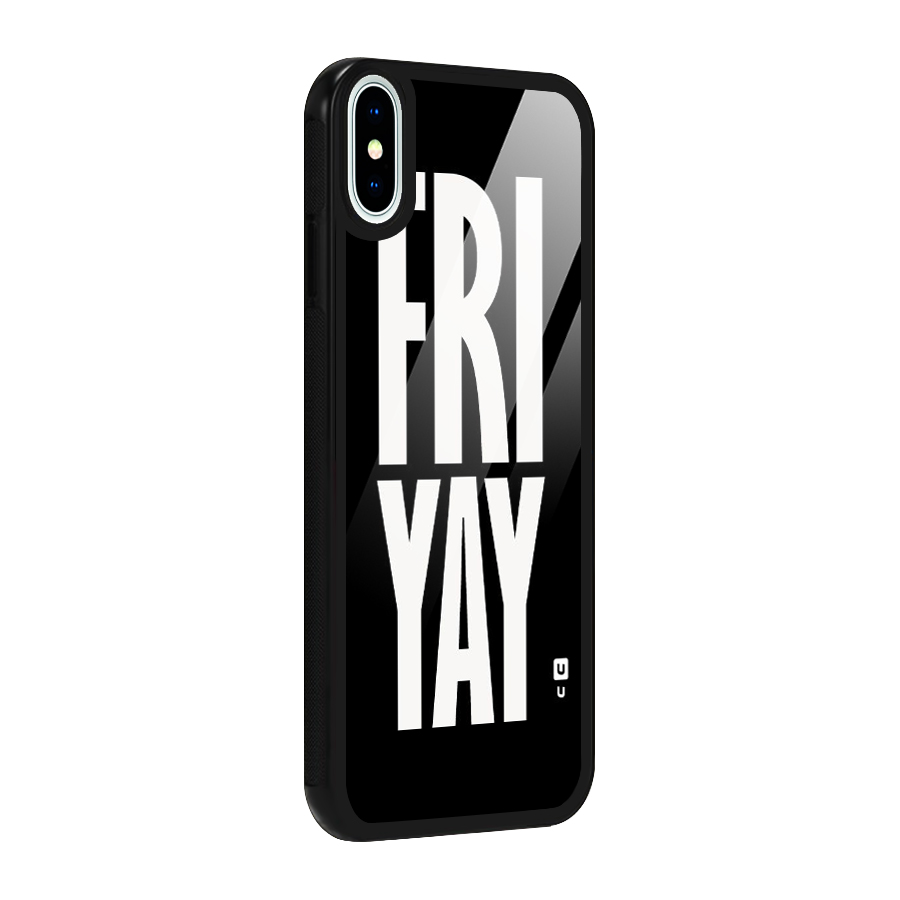 Fri Yay Glass Back Case for iPhone XS