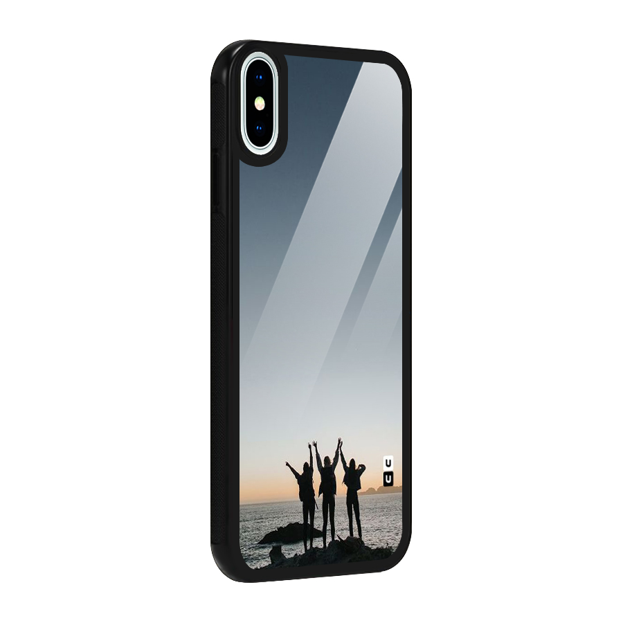 Friendship Glass Back Case for iPhone XS