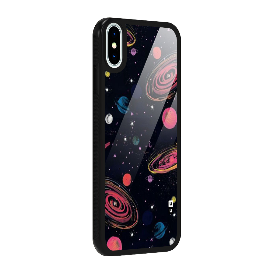 Galaxy Beauty Glass Back Case for iPhone XS