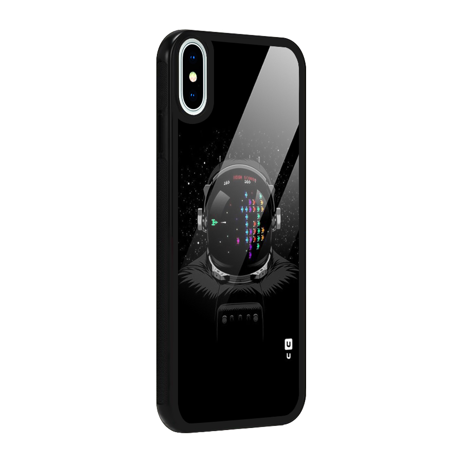 Gamer Head Glass Back Case for iPhone XS