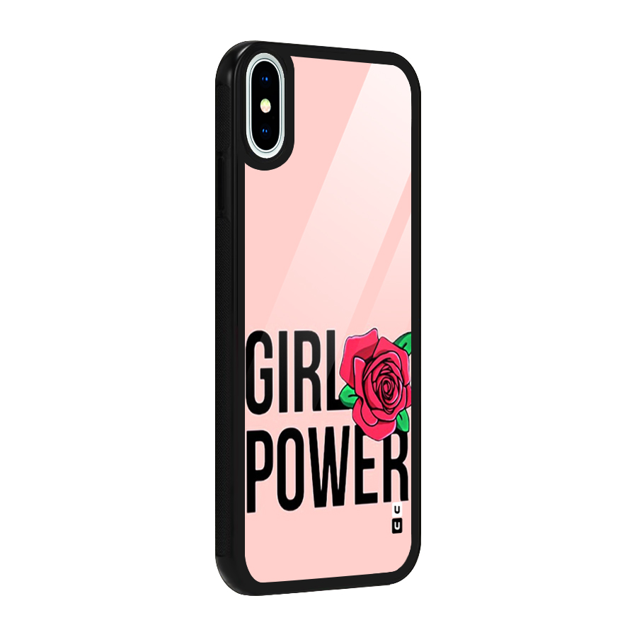 Girl Power Glass Back Case for iPhone XS