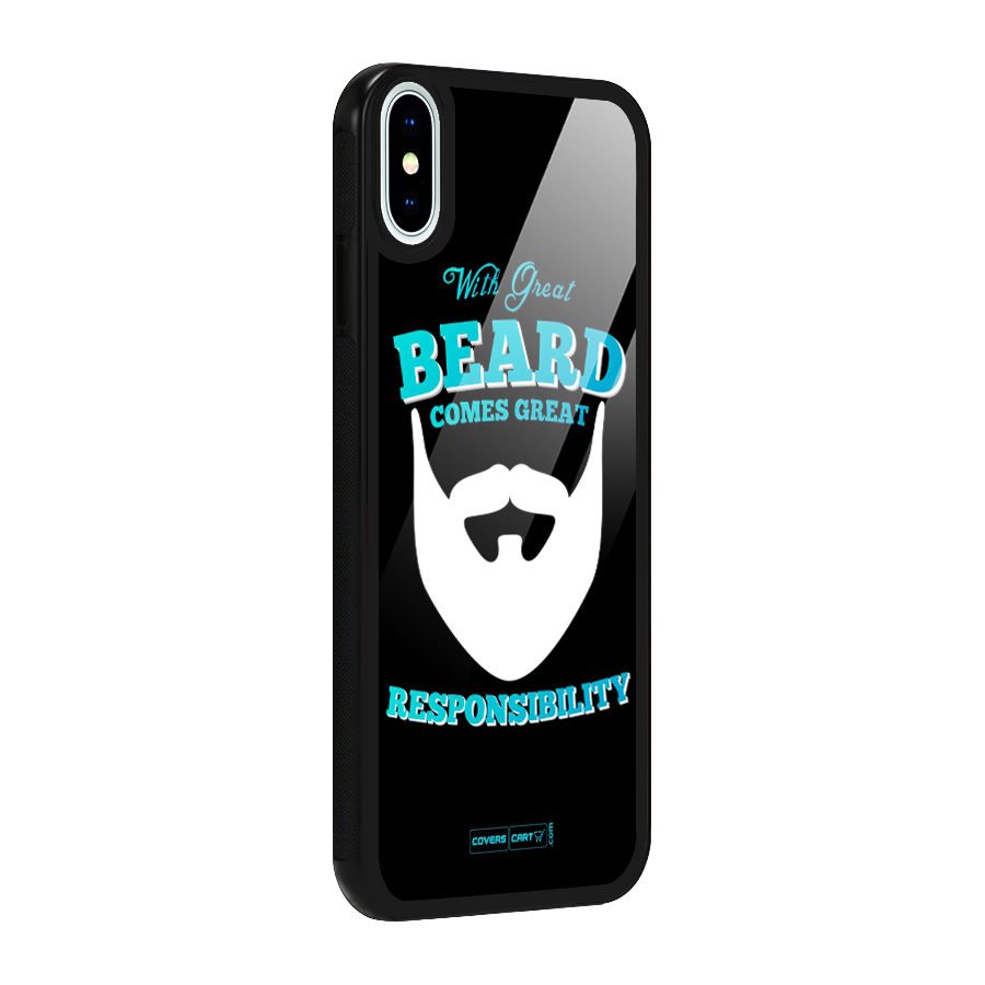 Great Beard Glass Back Case for iPhone XS