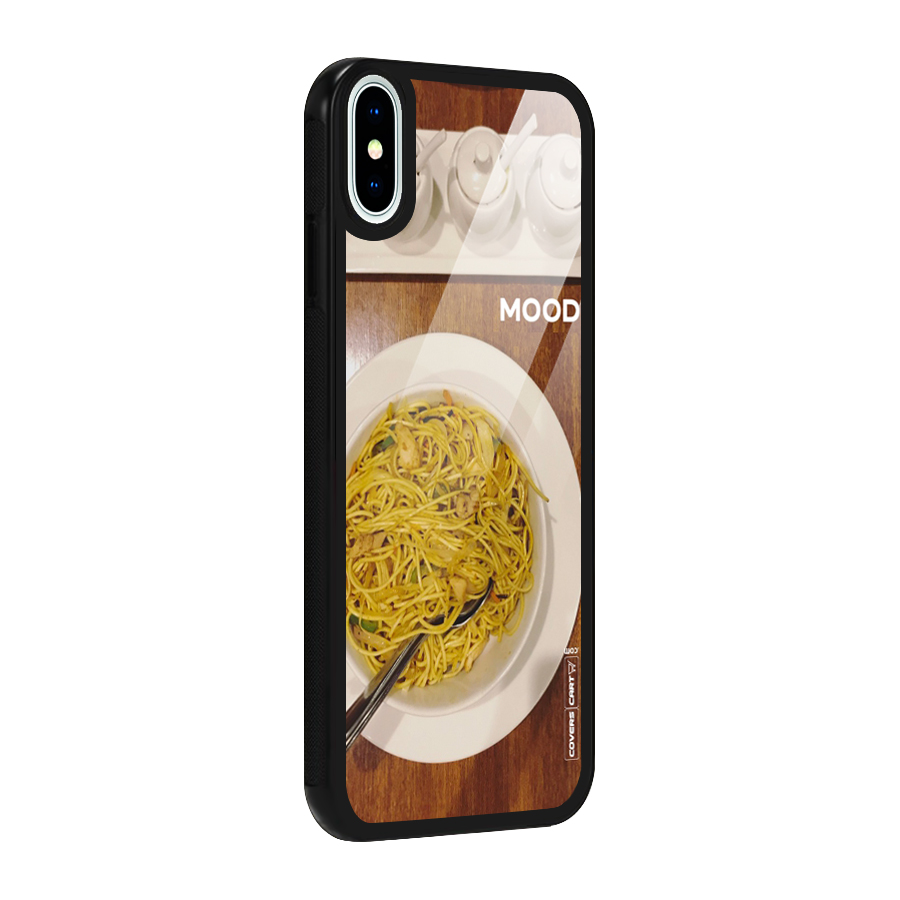 Hogging Mood Glass Back Case for iPhone XS