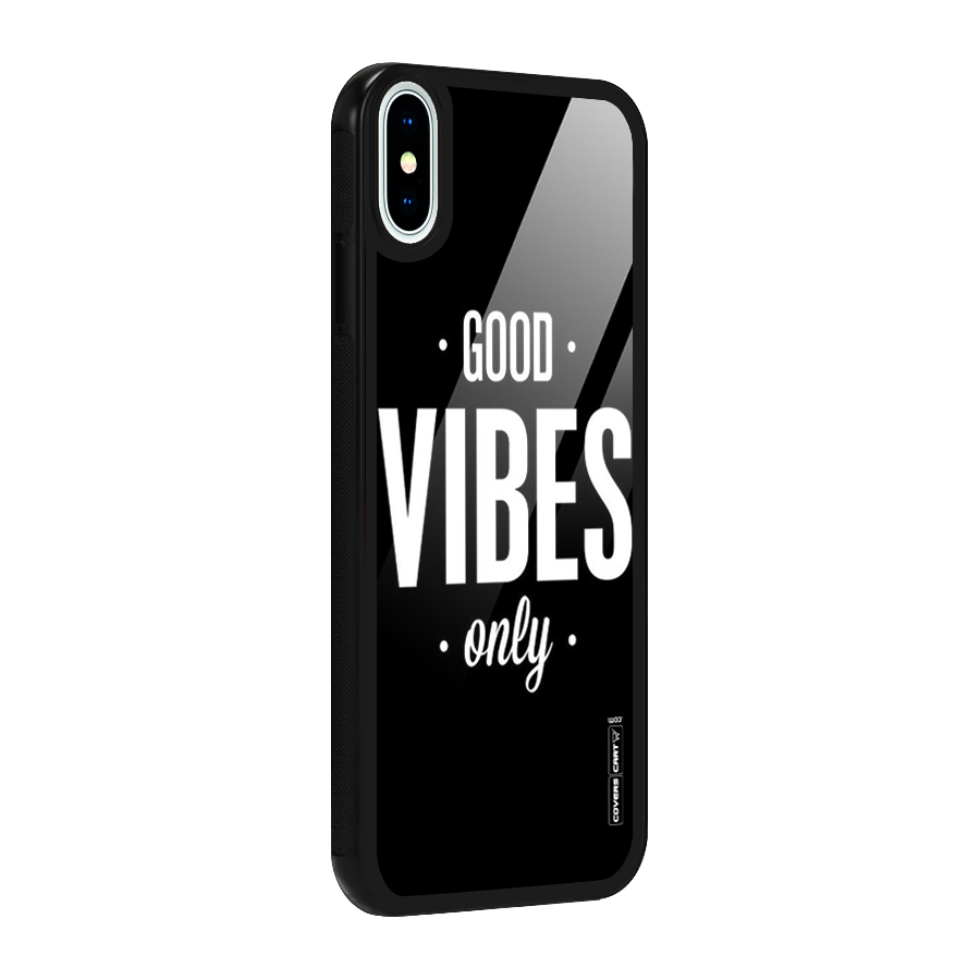 Just Vibes Glass Back Case for iPhone XS