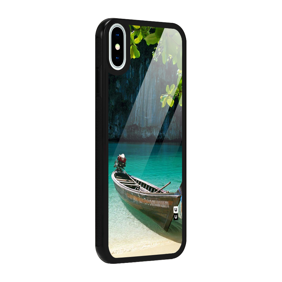 Lets Cross Over Glass Back Case for iPhone XS