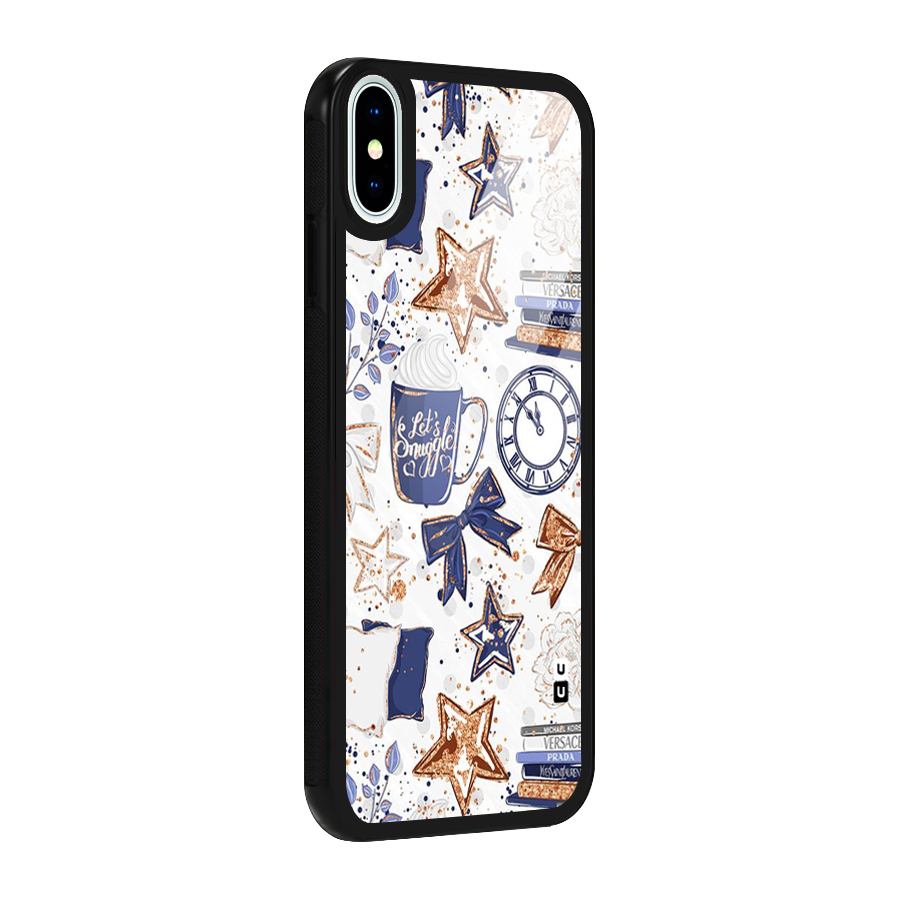Lets Snuggle Glass Back Case for iPhone XS