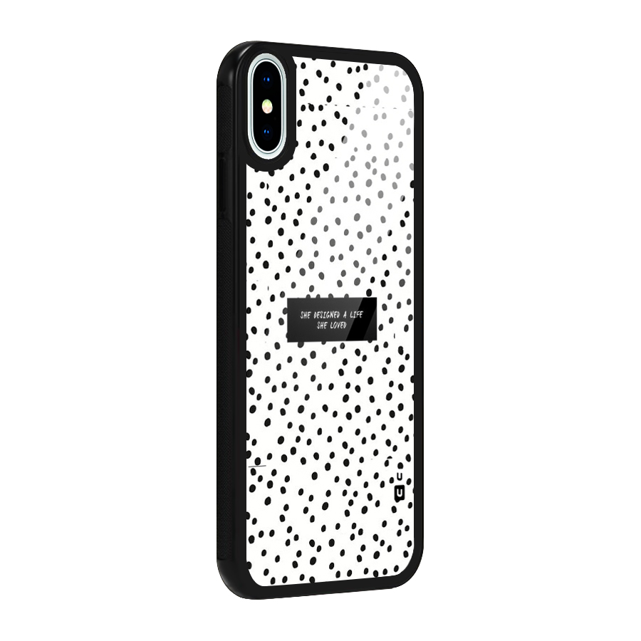 Life Loved Glass Back Case for iPhone XS
