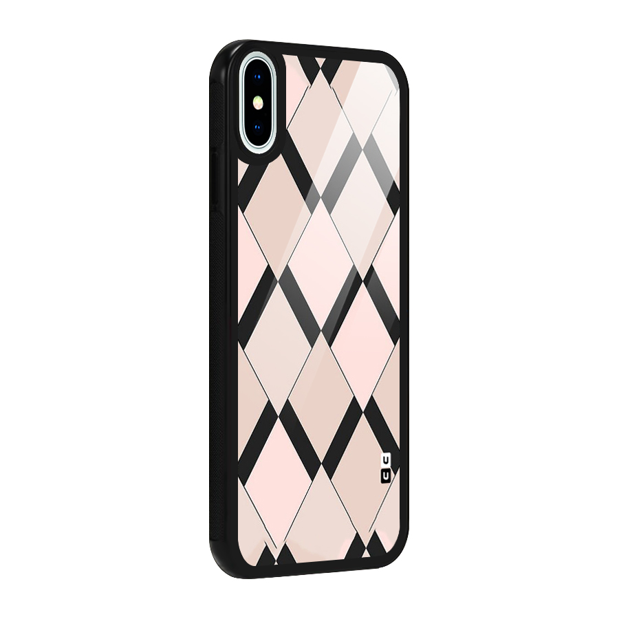 Light Pink Glass Back Case for iPhone XS