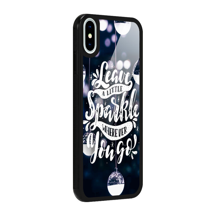 Little Spark Glass Back Case for iPhone XS