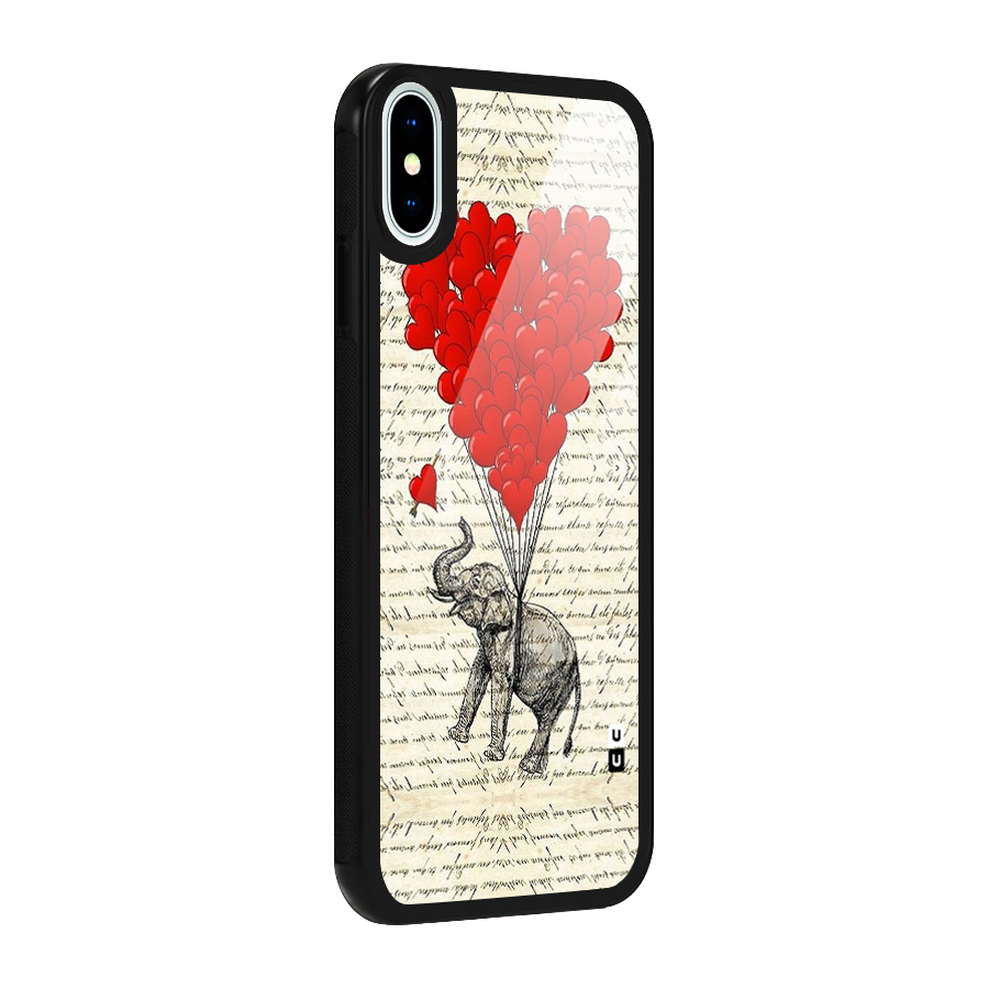 Love Weight Glass Back Case for iPhone XS