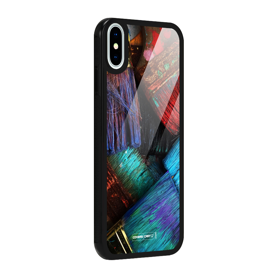 Magic Brushes Glass Back Case for iPhone XS